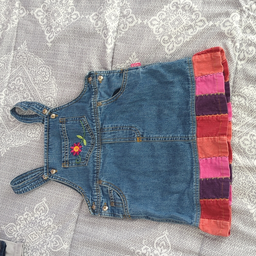 Carter's jeans dress with patch design  girl 4T